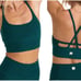 Vuori Long Line Elevation sports bra green Women XL