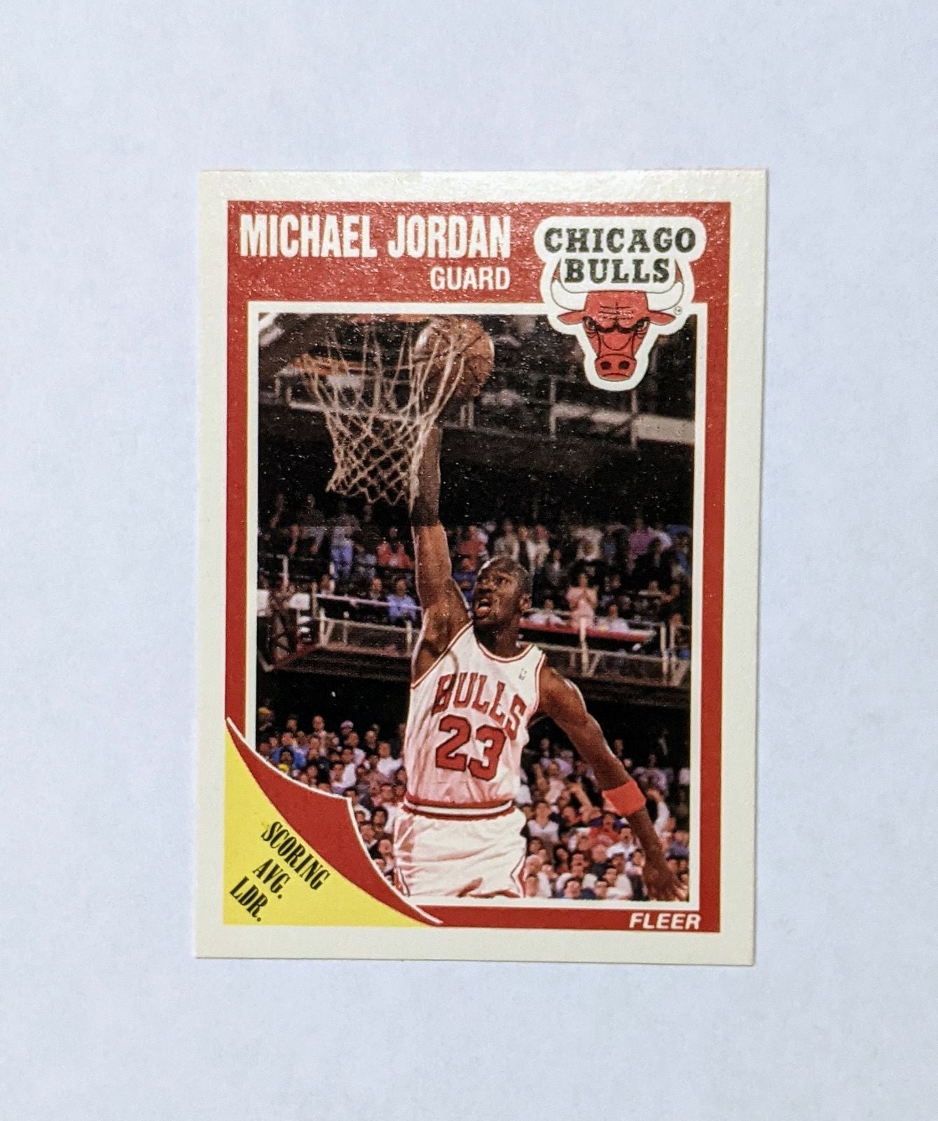 Michael Jordan Fleer Scoring Leader #21 Chicago Bulls