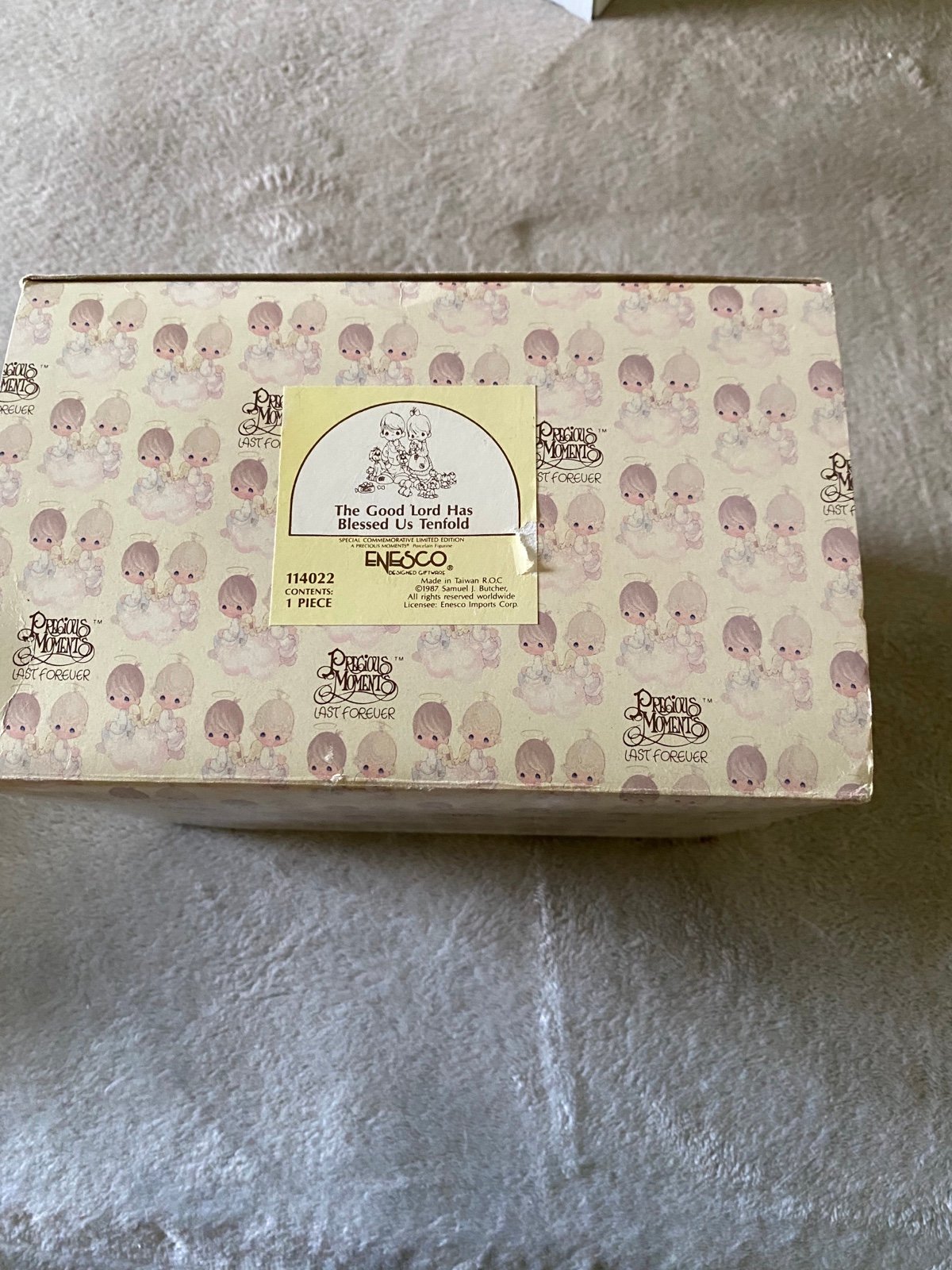precious moments the good lord has blessed us tenfold commemorative limited new