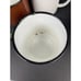 Set of 4 Vintage Peacock Enamelware Camping Mugs Green Orange Brown White China