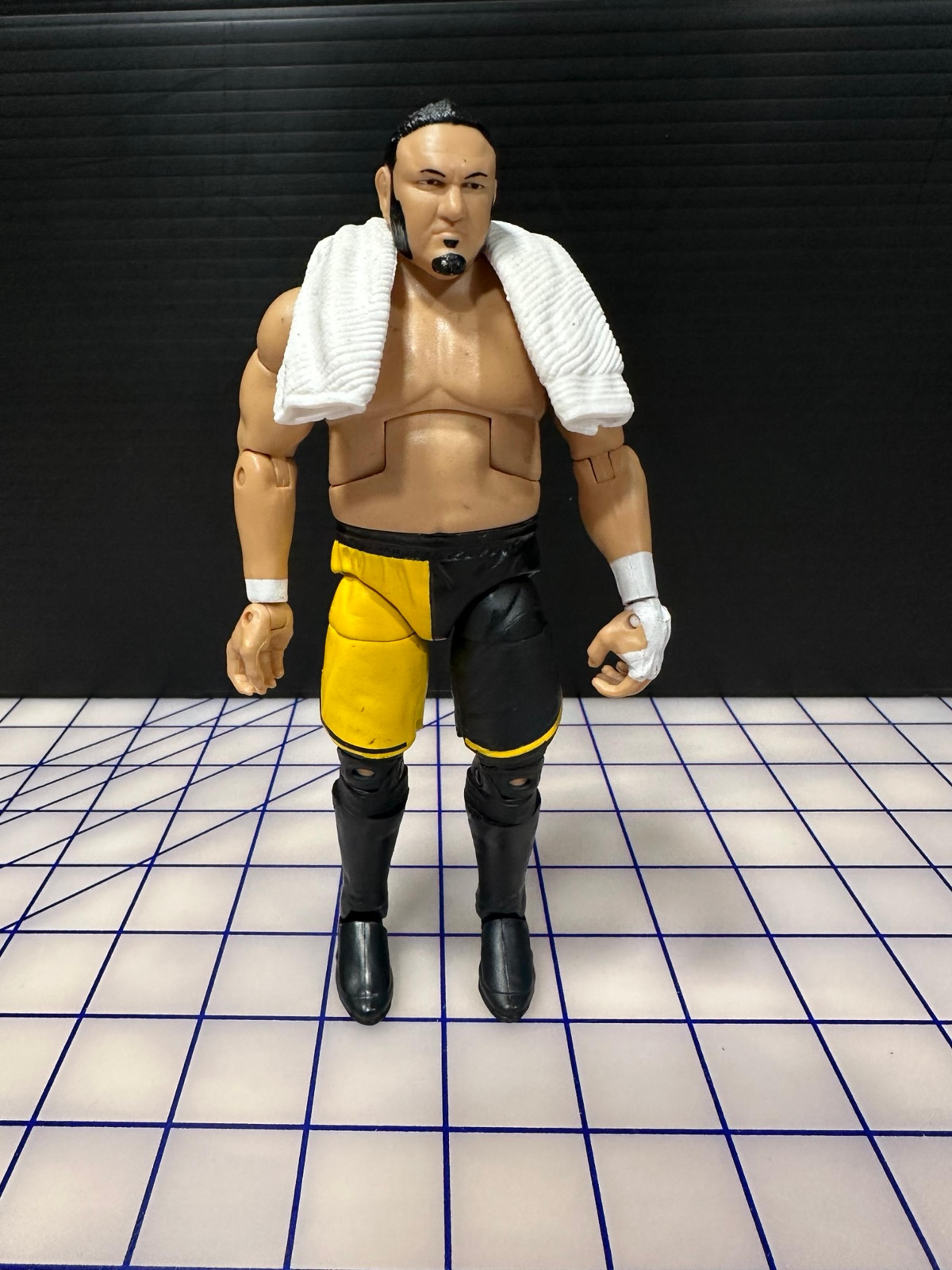 WWE The Destroyer Samoa Joe Elite NXT Wrestling Action Figure with Towel