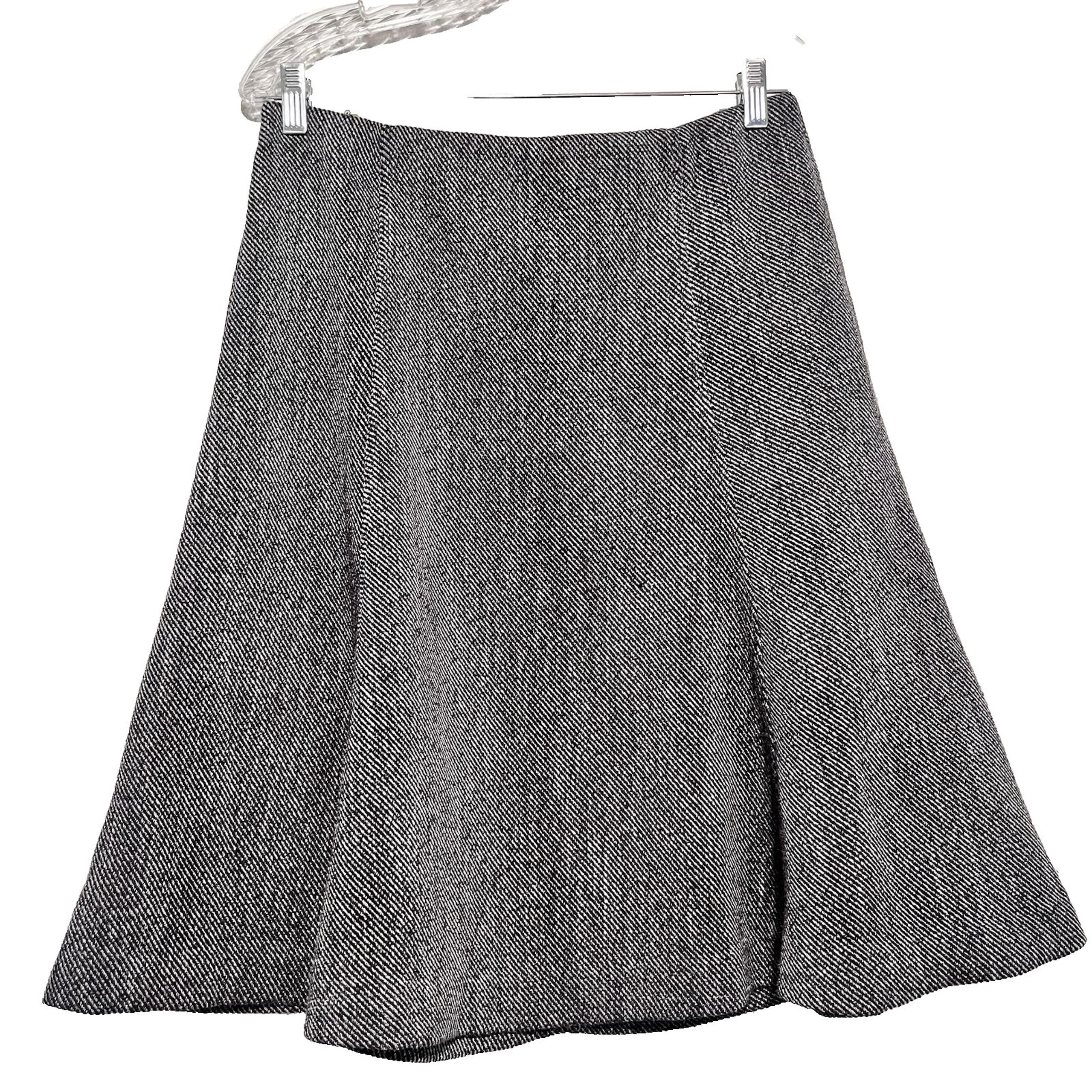 Ann Taylor Loft Woman's A Line Gray Skirt Size 10