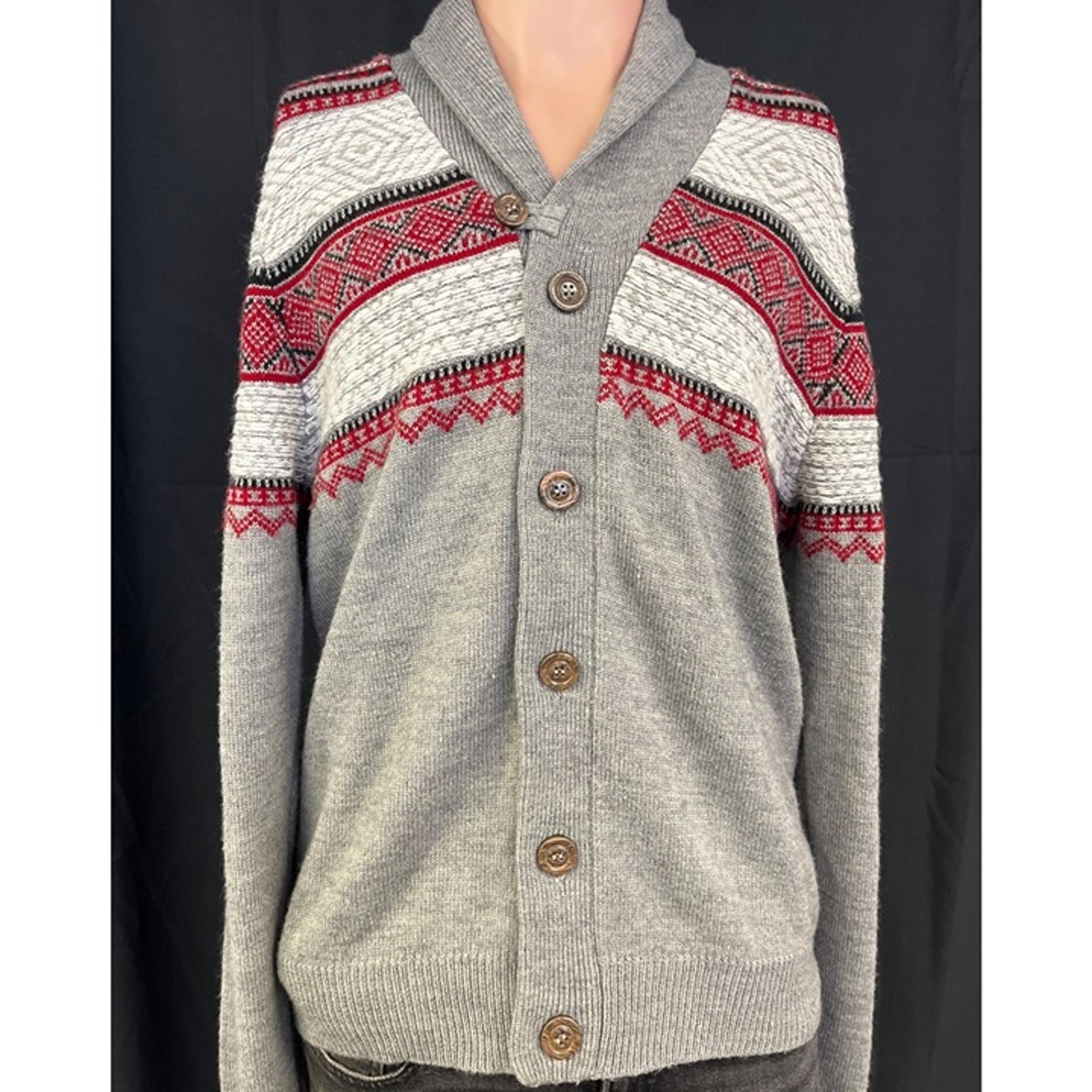 i Jeans by Buffalo Men's Grey Sweater/Cardigan Size M SKU 5282