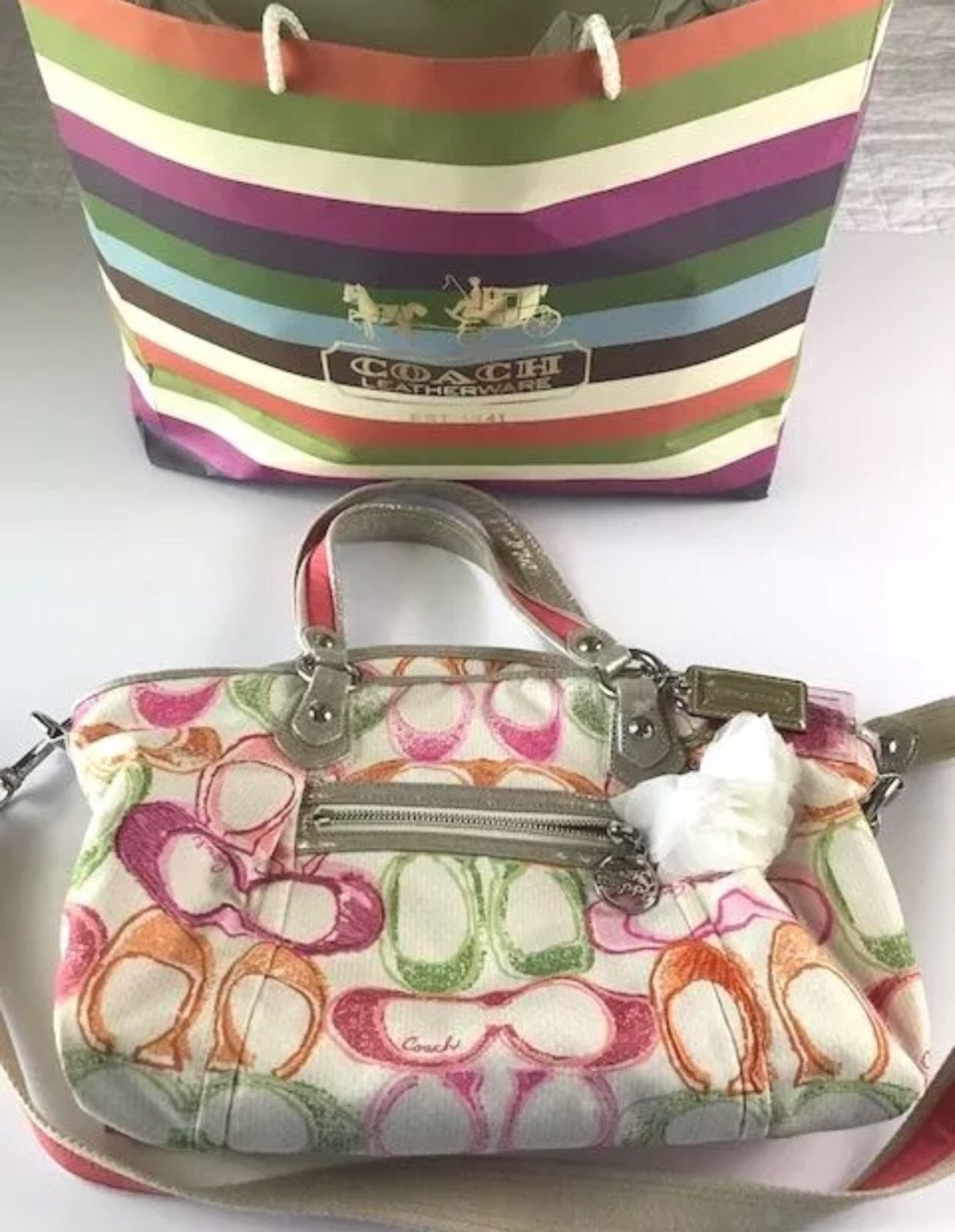 Coach Poppy Dream C Glam Tote Bag 16697