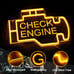 Check Engine Neon Sign, LED Garage Sign for Car Room Decor | Check Engine
