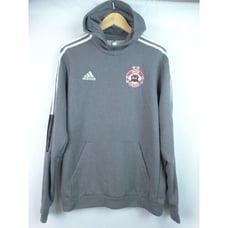 Adidas Men's Hoodie Sweatshirt Size Medium Gray United Futbol Academy Fleece Top
