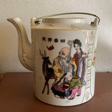 Old Japanese porcelain tea pot