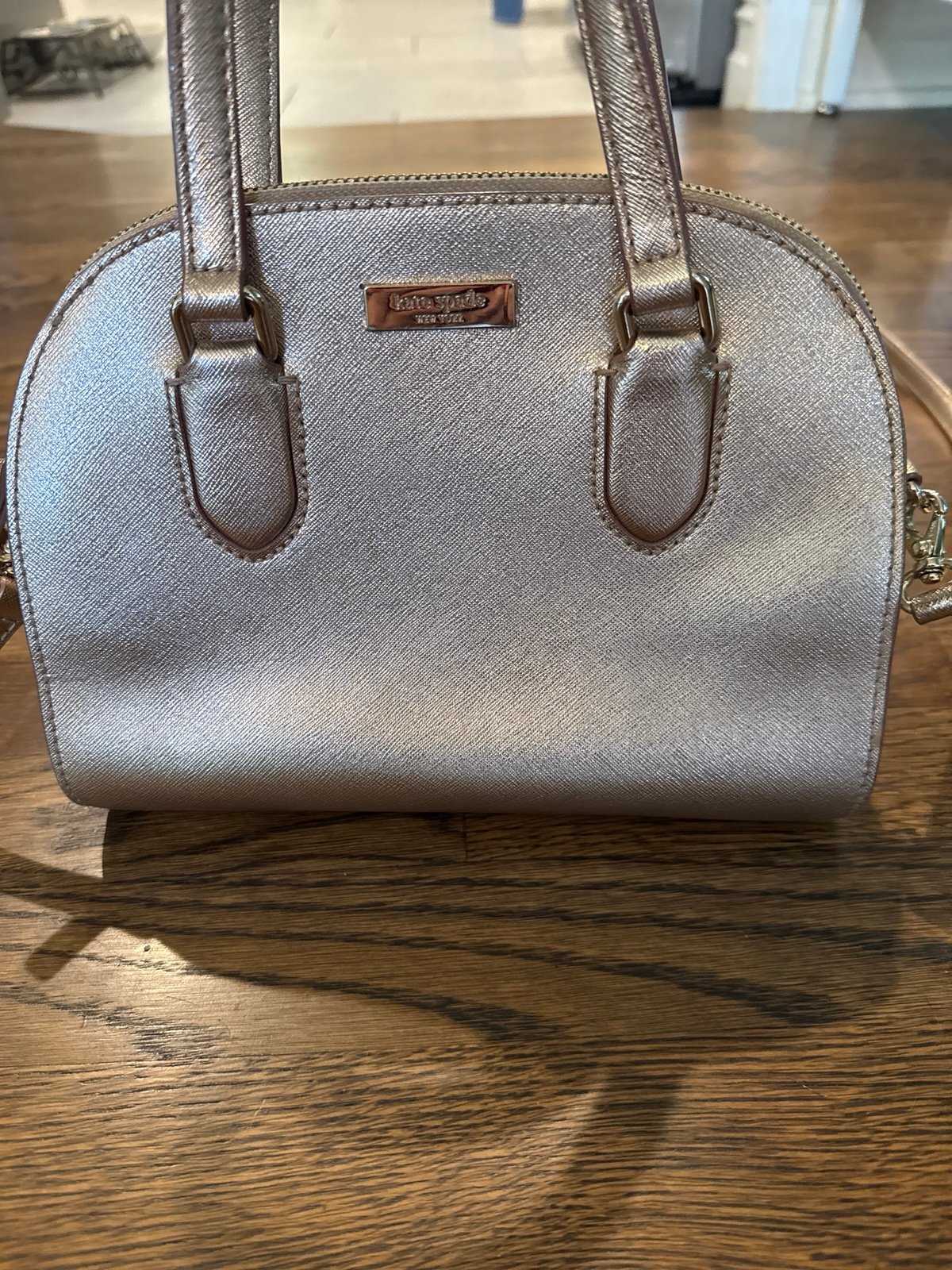 Kate spade Laurel Way Mini Reilly Satchel crossbody in Rose Gold