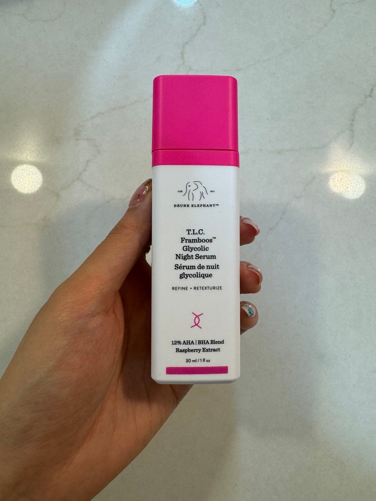 Drunk Elephant T.L.C. Framboos Glycolic Resurfacing Night Serum