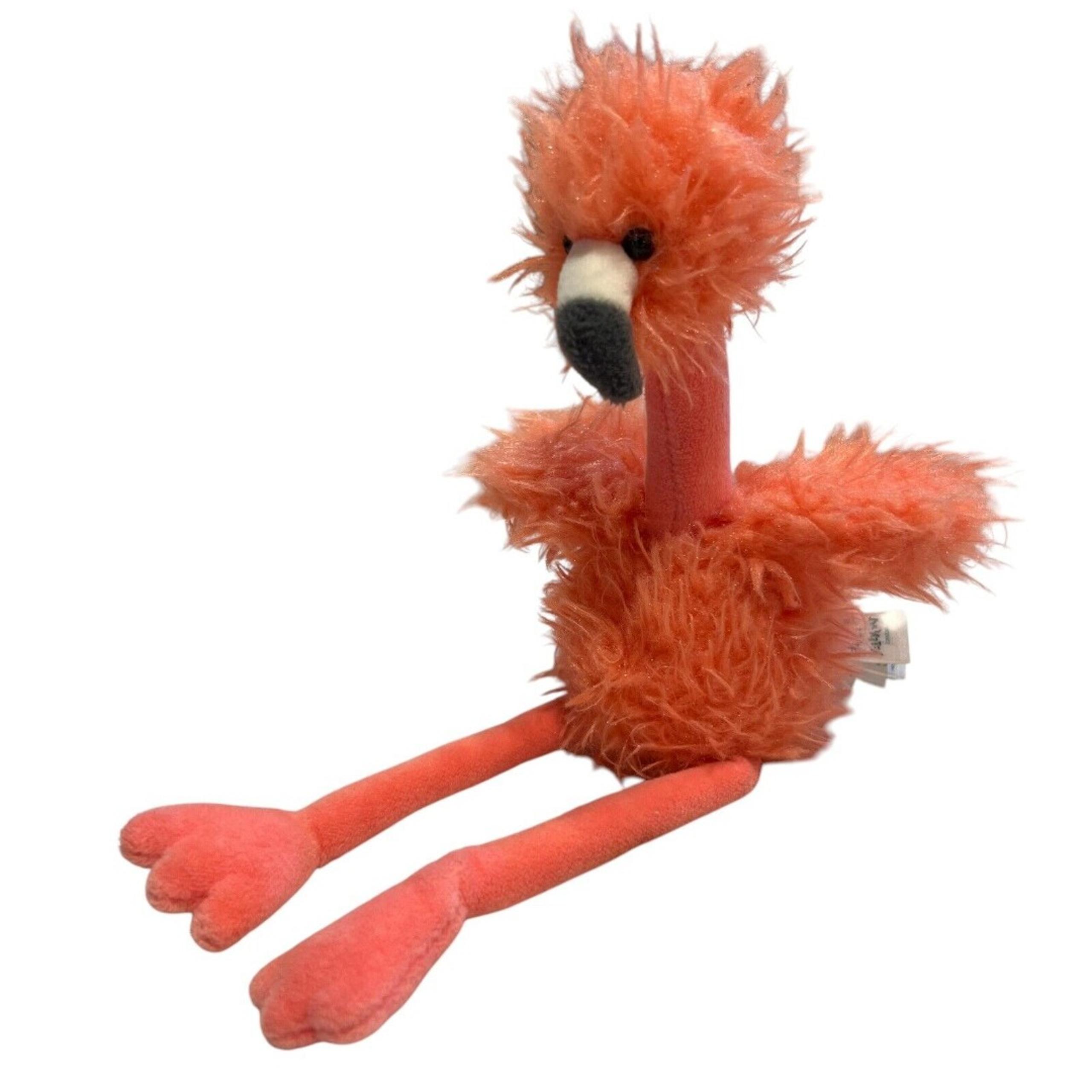 Jellycat London Retired Bonbon Flamingo Plush Pink Fuzzy 11”