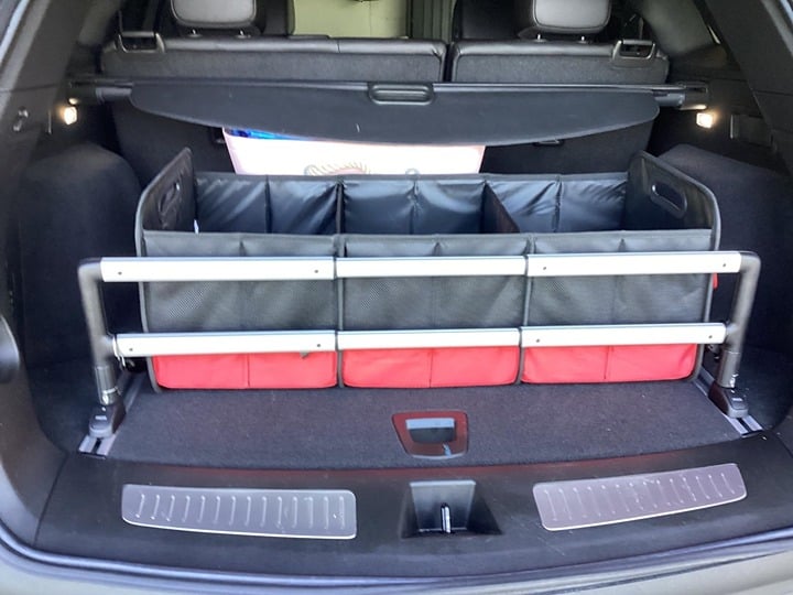 Simniam Large Trunk Organizer for Car, Collapsible Multi Compartment Car Trunk