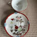 Vintage Bone China Oriental Small Tea Cup w/Saucer