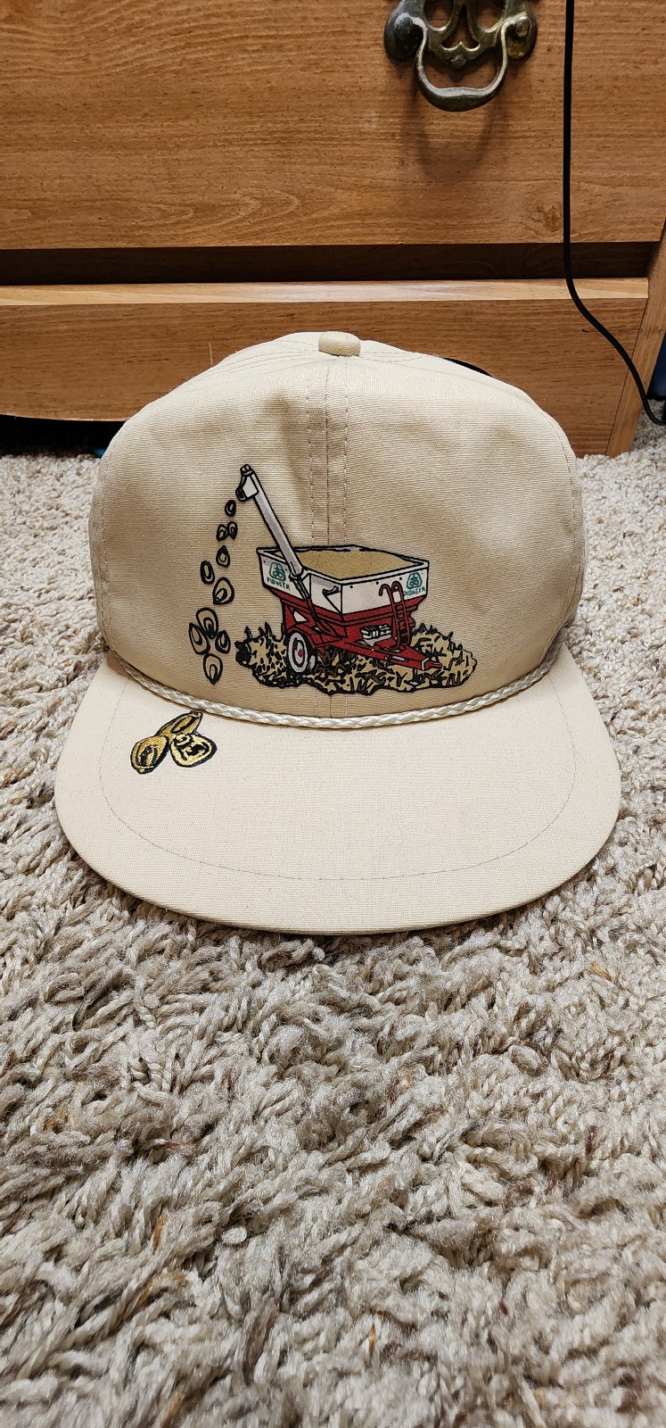 Rare Vintage Pioneer Hi-Bred Int'l Inc Cap Kahki K-Products Strapback