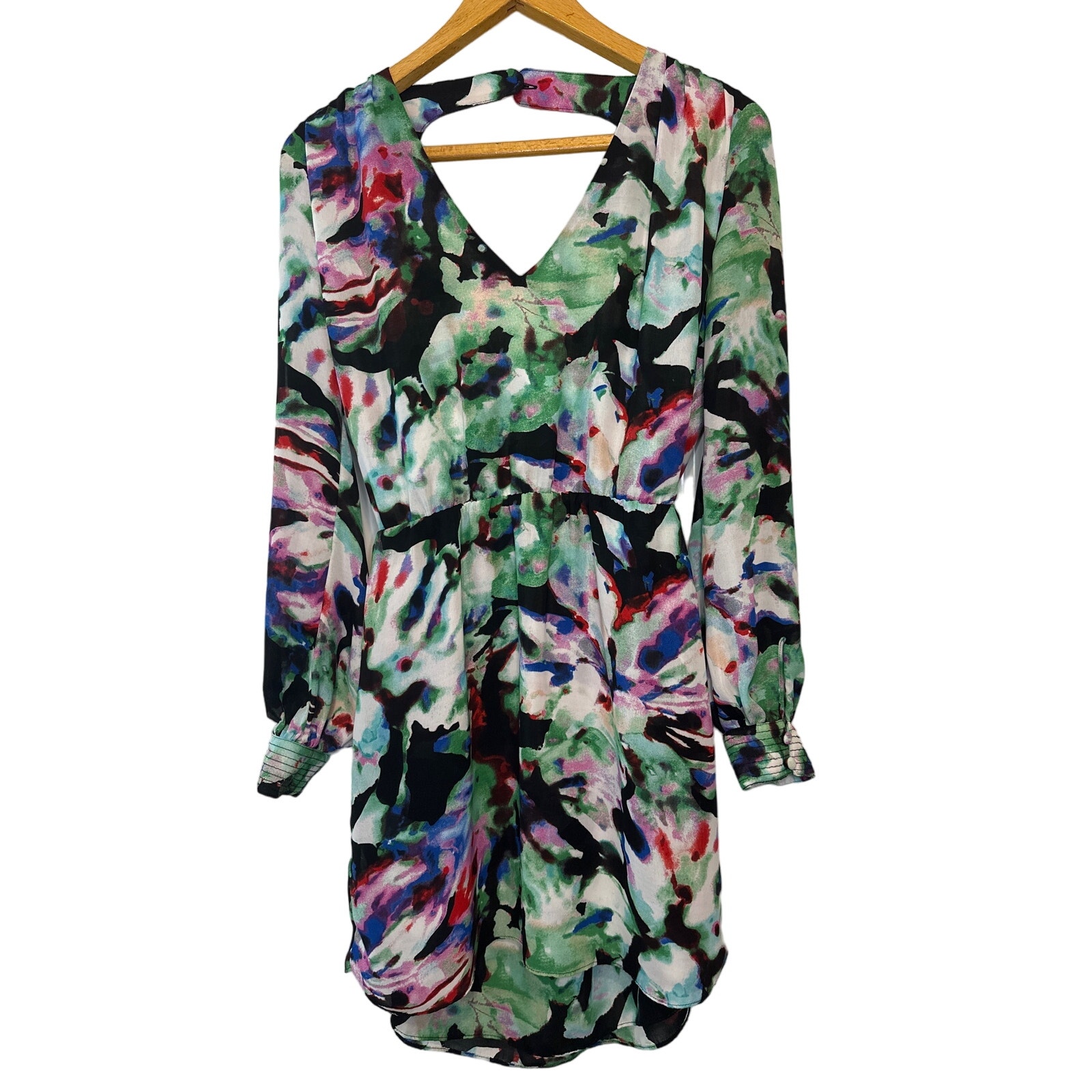 Parker Lila Night Garden Backless Floral Dress Size XS
