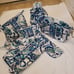 Vera Bradley 6 piece Set Cosmetics bags