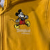 NEW Walt Disneyland Hoodie Womens Medium Yellow Mickey Mouse Embroidered Parks