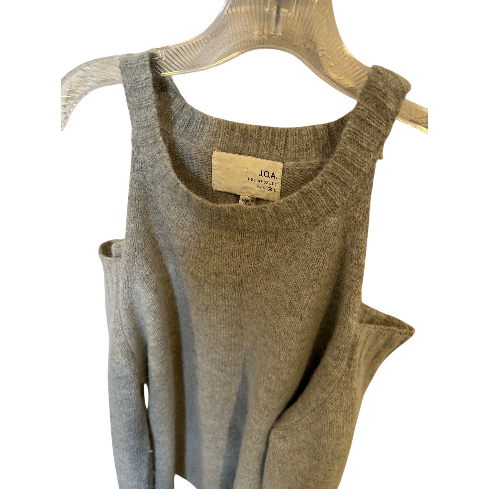 JOA cold shoulder sweater