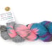 Lion Brand Yarn Wool-Ease Hand Dyed Yarn, Cotton Candy lot of 6 hanks