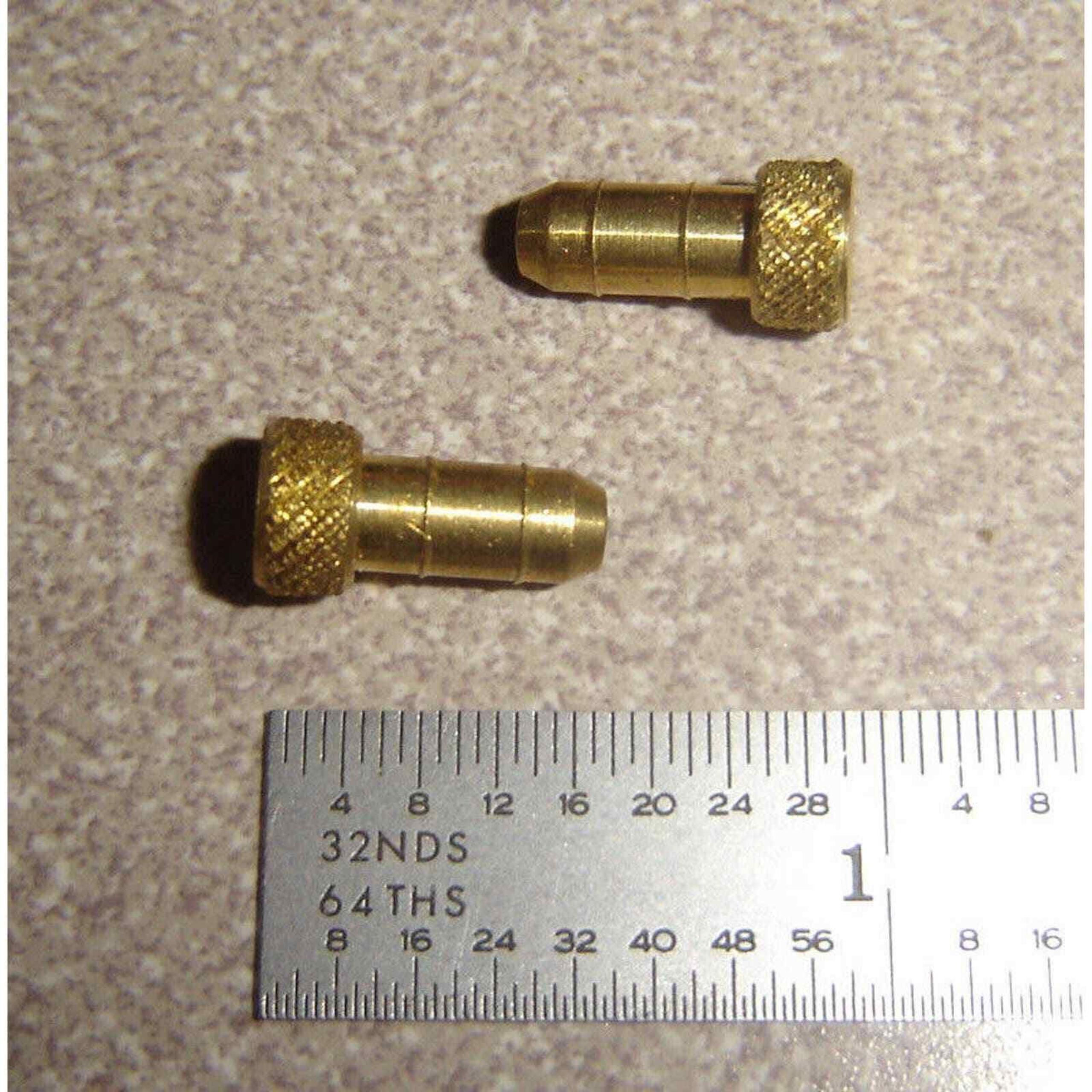 Lot of 4, PARKER 20-4 Brass Plug, 1/4" OD Tubing, 0.170" Barb Size