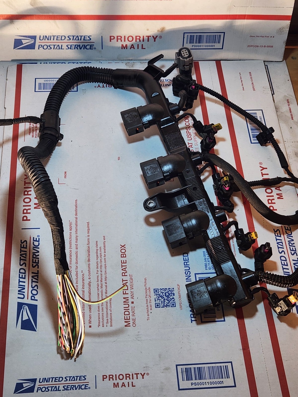 (06H 971 824 B) OEM AUDI 2.0T COILPACK/CAM ADJUSTER N205 PIGTAIL AND CONDUIT