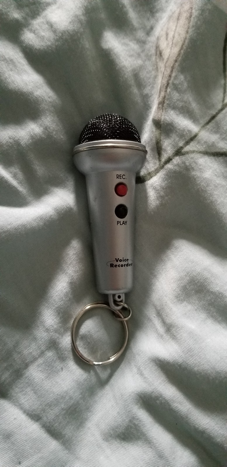 Recording microphone keychain