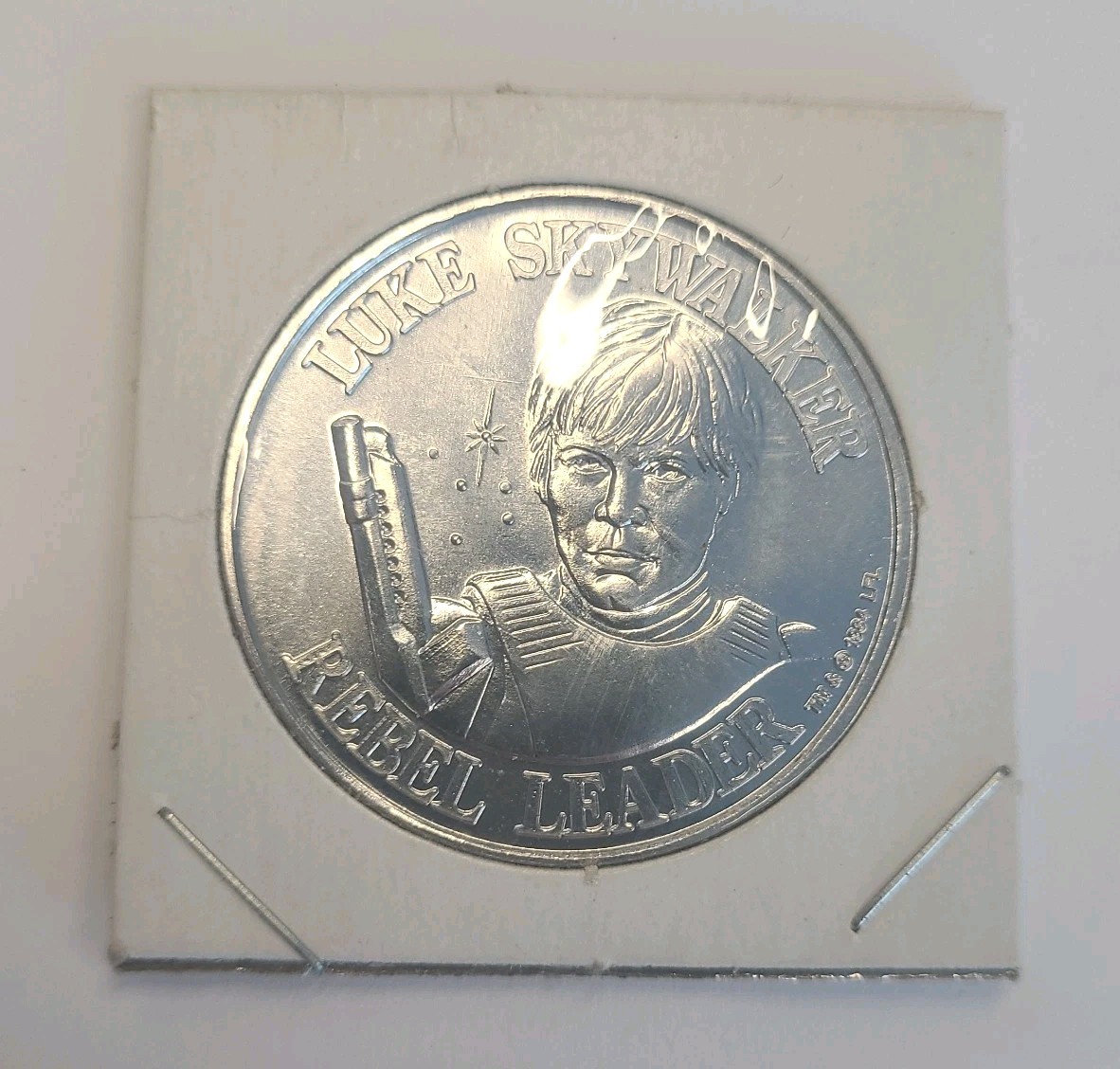 Star Wars 1984 Luke Skywalker Rebel Leader Mail Away POTF Coin Vintage