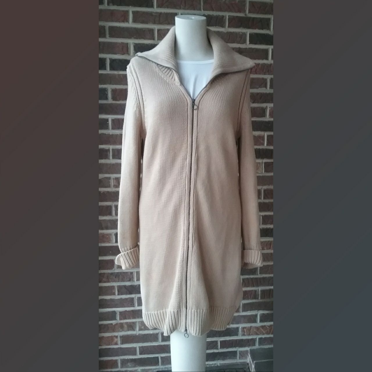 Moda International Zip Up Sweater Coat