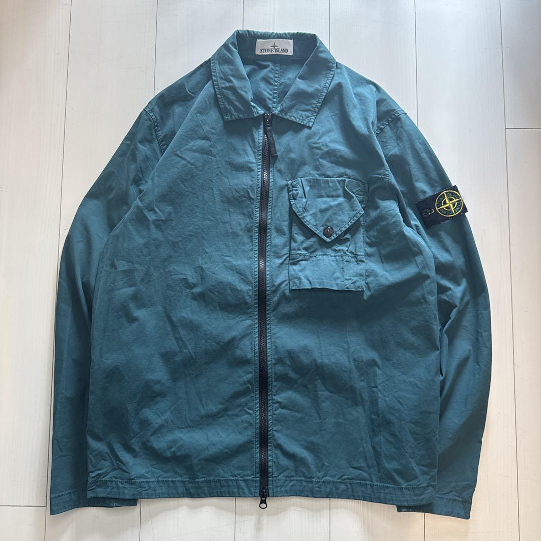 Stone Island Dark Green Shirt Jacket