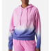 WSLY Pink Purple Oversize Ombre Hoodie Cotton Lined Ecosoft Size Medium M