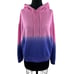 WSLY Pink Purple Oversize Ombre Hoodie Cotton Lined Ecosoft Size Medium M