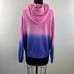 WSLY Pink Purple Oversize Ombre Hoodie Cotton Lined Ecosoft Size Medium M