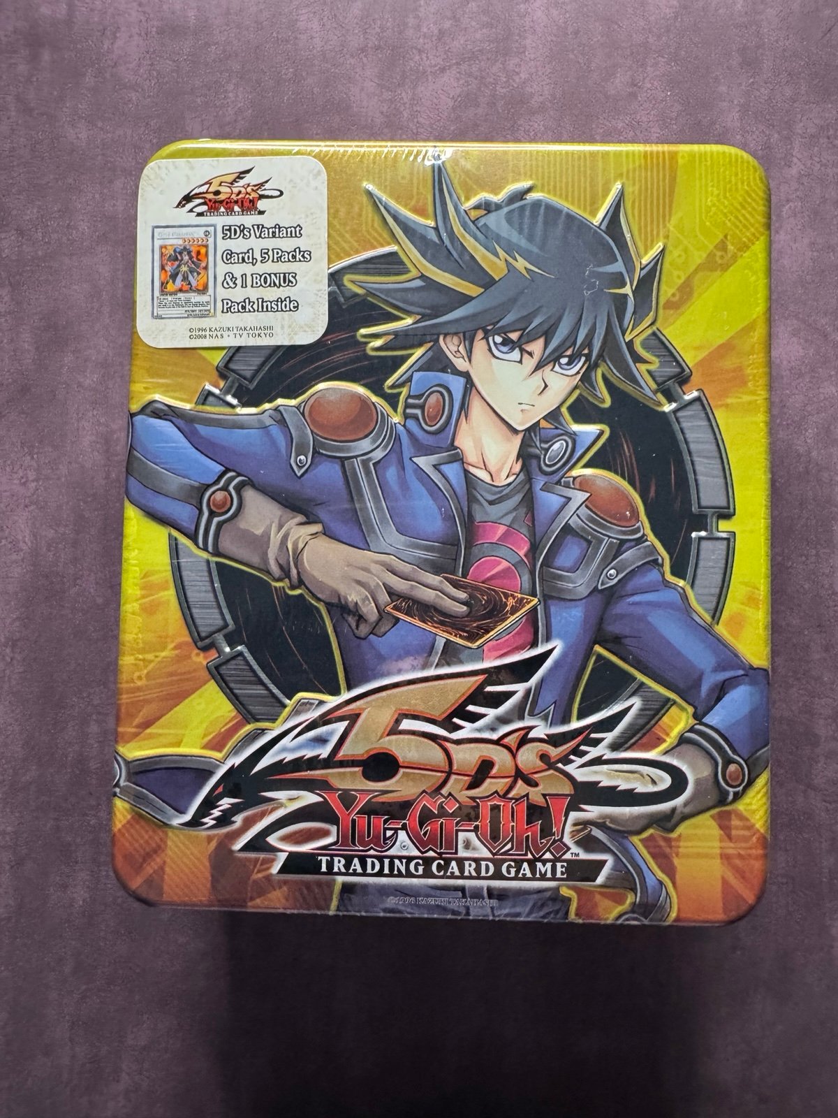 Yugioh 5D’s 2008 Yusei Exclusive Collector’s Tin Yellow Version (2 Tins)