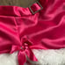Victoria Secret Sexy Santa Hat & Skirt Lingerie Hot Pink Rhinstones Buckle Small