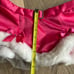 Victoria Secret Sexy Santa Hat & Skirt Lingerie Hot Pink Rhinstones Buckle Small