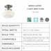 Minka Lavery Semi Flush Mount Ceiling Light 2255-613, Glass Lighting Fixture, 1L