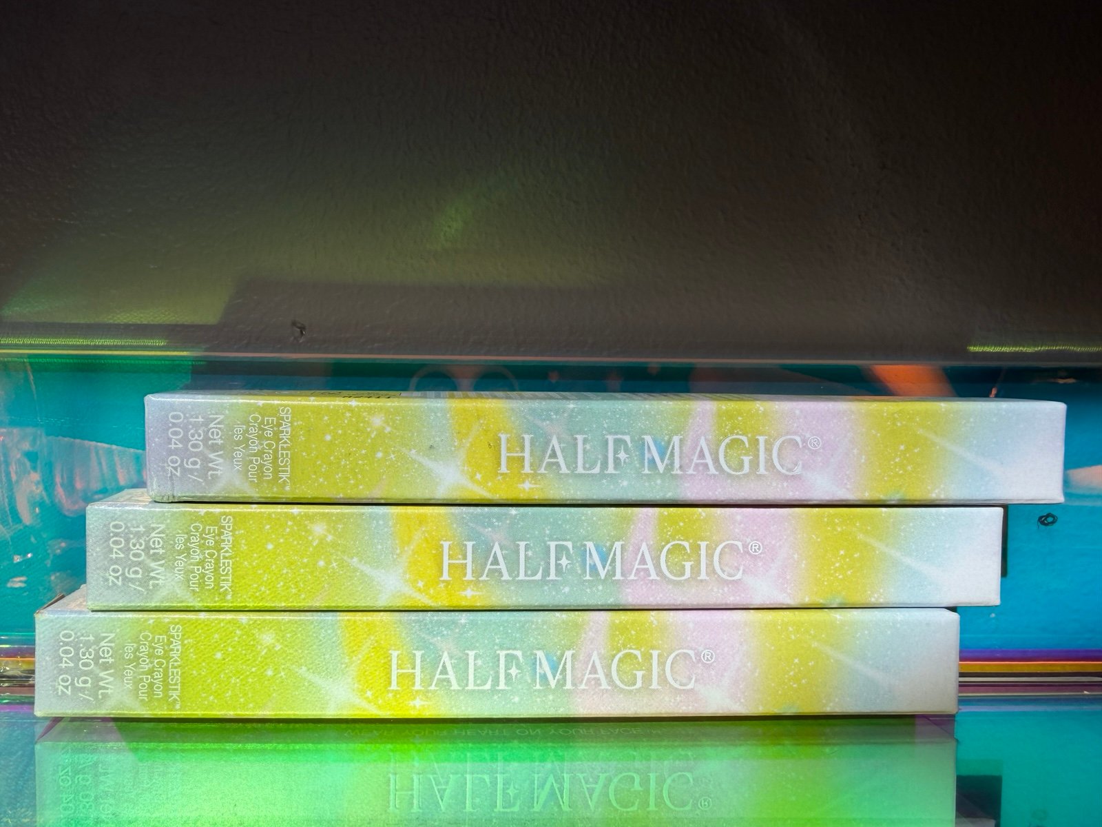 3 brand new Half Magic SPARKLESTIK EYE CRAYONS glitter and sparkles! $75!