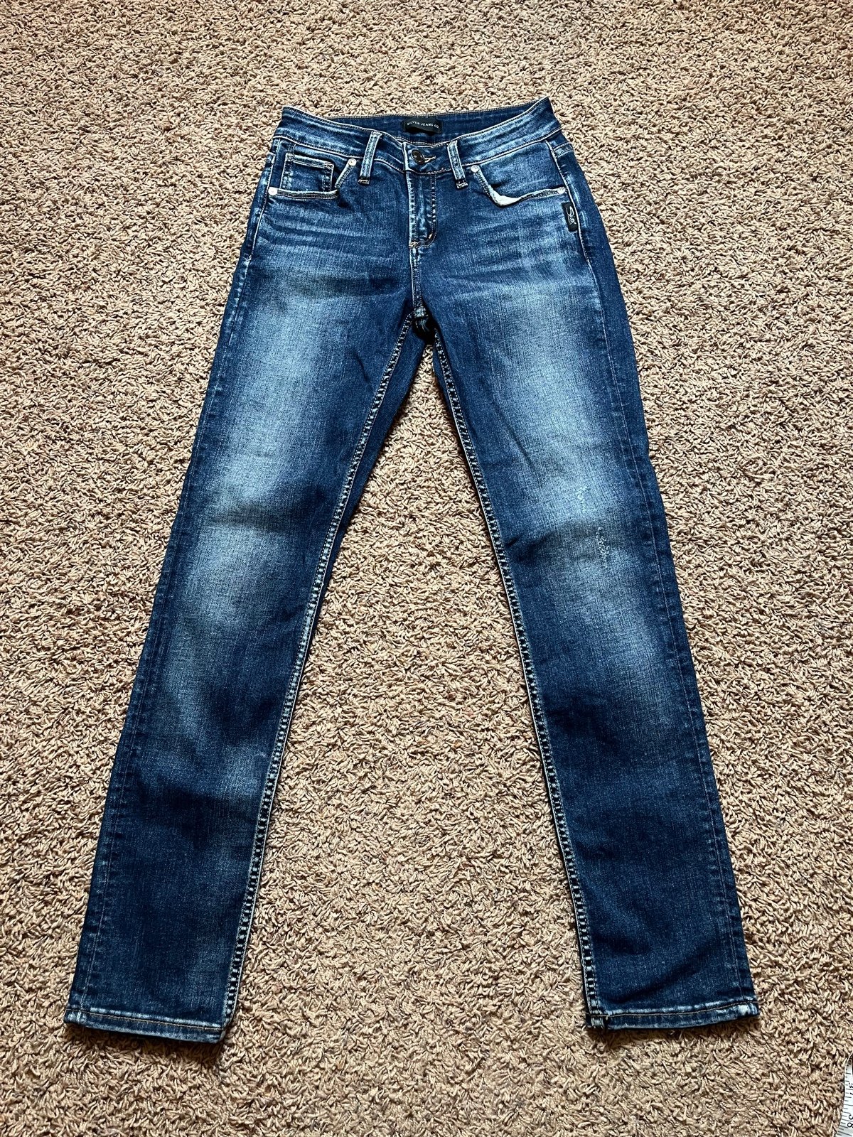Women’s Silver Avery Slim Blue Jeans Size 27x30 IL:I