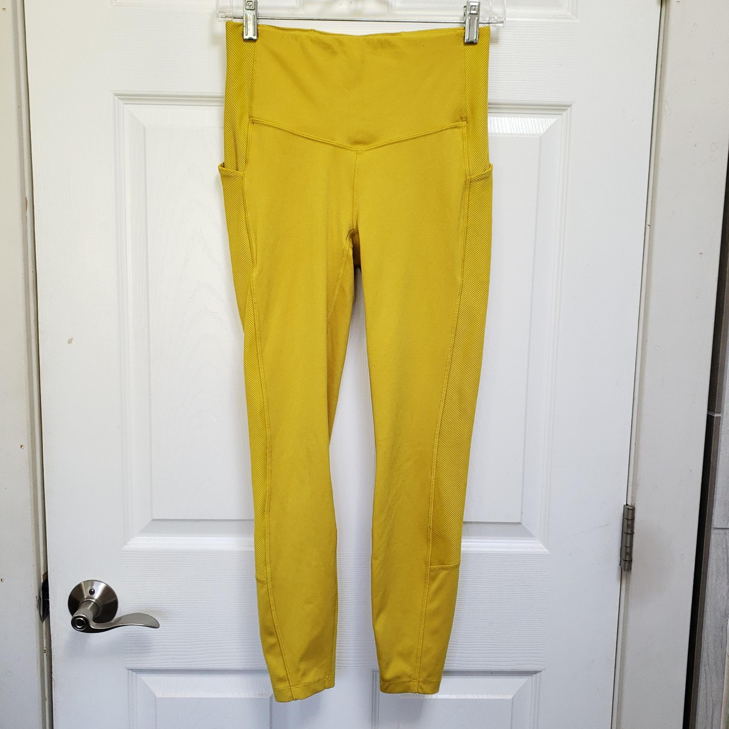 All In Motion Antique Gold Yellow Contour Flex High-Waisted Leggings
