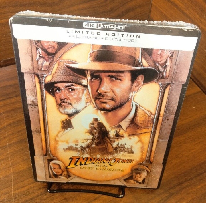 Indiana Jones and the Last Crusade 4K Steelbook (4K + Digital) NEW-Free Shipping