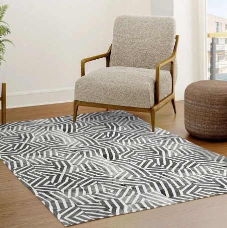 Rug Carpet Abstract Stripes