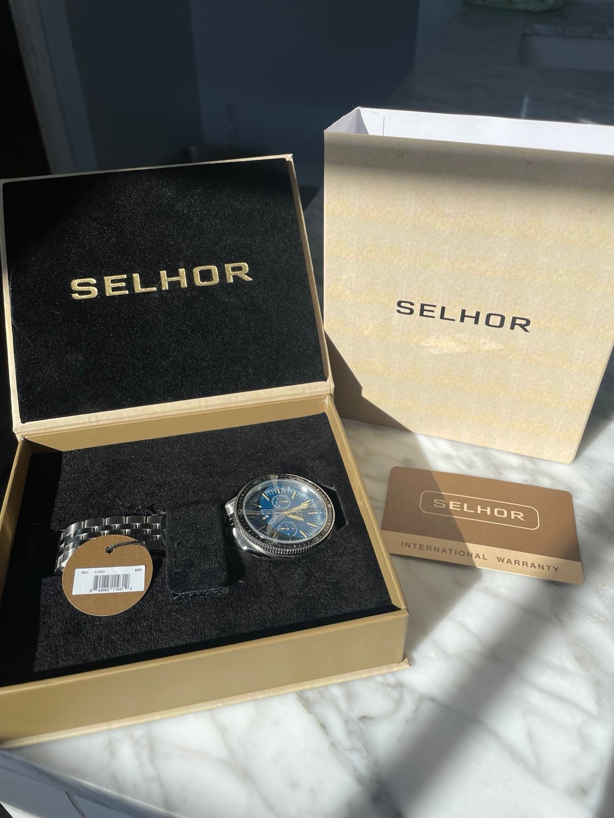 NEW Selhor Chronograph Rallye Collection Watch