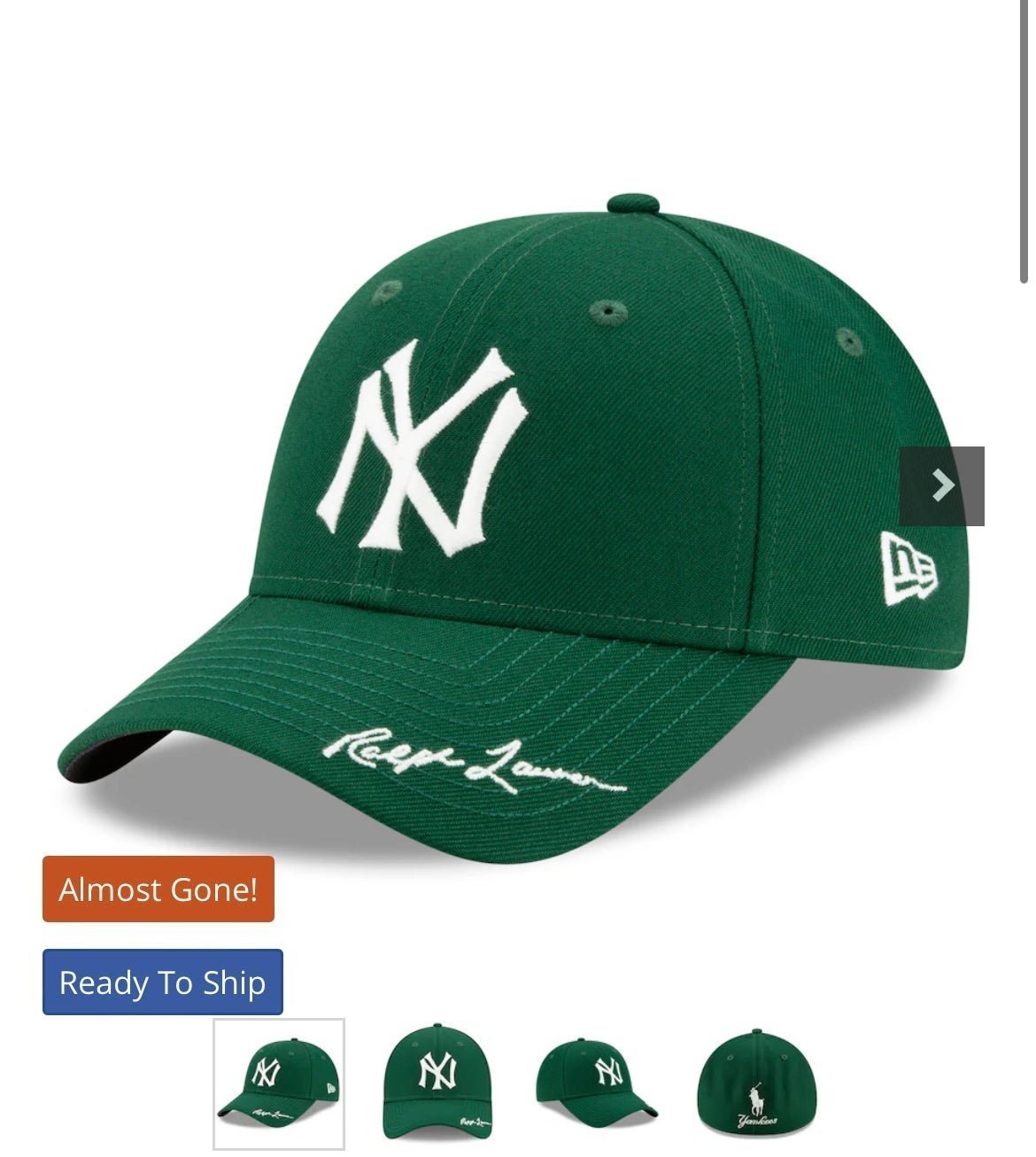Limited edition Ralph Lauren Polo New York Yankee Hat