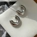 Large silver hoops earrings bold hoops earrings silver hoops