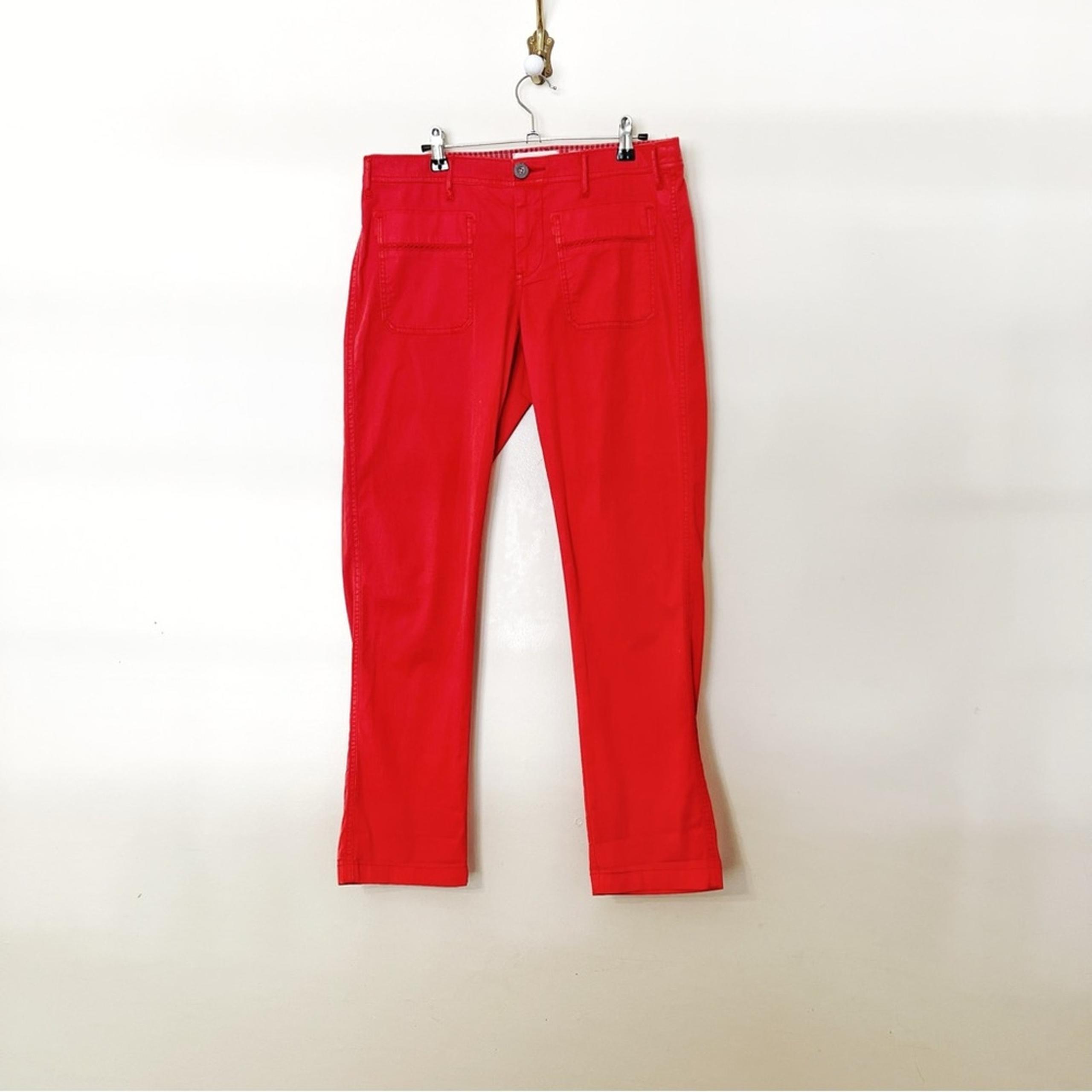Anthropologie Hei Hei Womens Red/Orange Casual Chino Pants