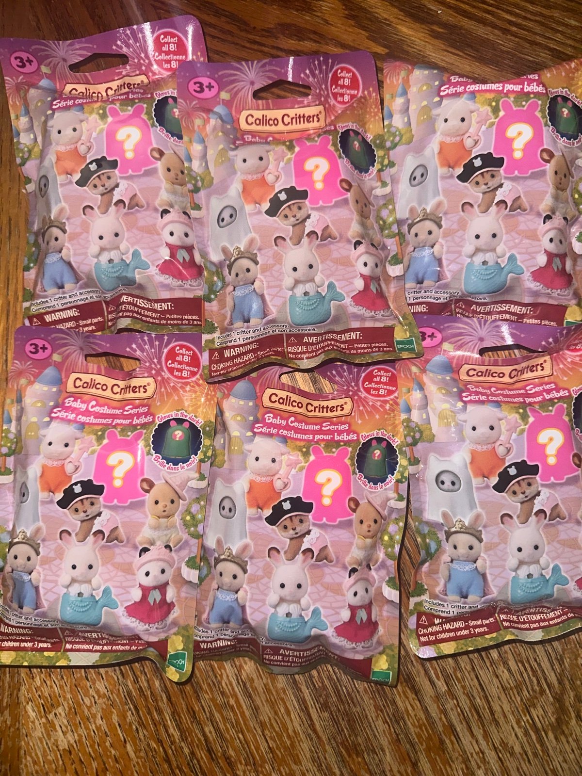 Bundle of 6 calico critters Baby Costume Series - Season 6 Blind Bags new