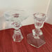 Beautiful Pair of Bohemian Crystal Candle Holders, Hollywood Regency Tablescape