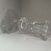 Beautiful Pair of Bohemian Crystal Candle Holders, Hollywood Regency Tablescape
