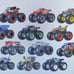 Hot wheels, monster trucks, 12 pack