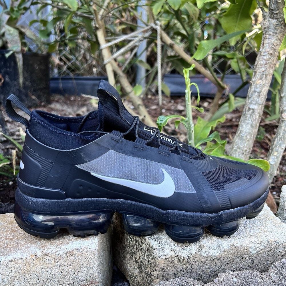 Nike Air Vapormax 2019 Utility Black Silver Shoes BV6353-001 Women's Size 7.5