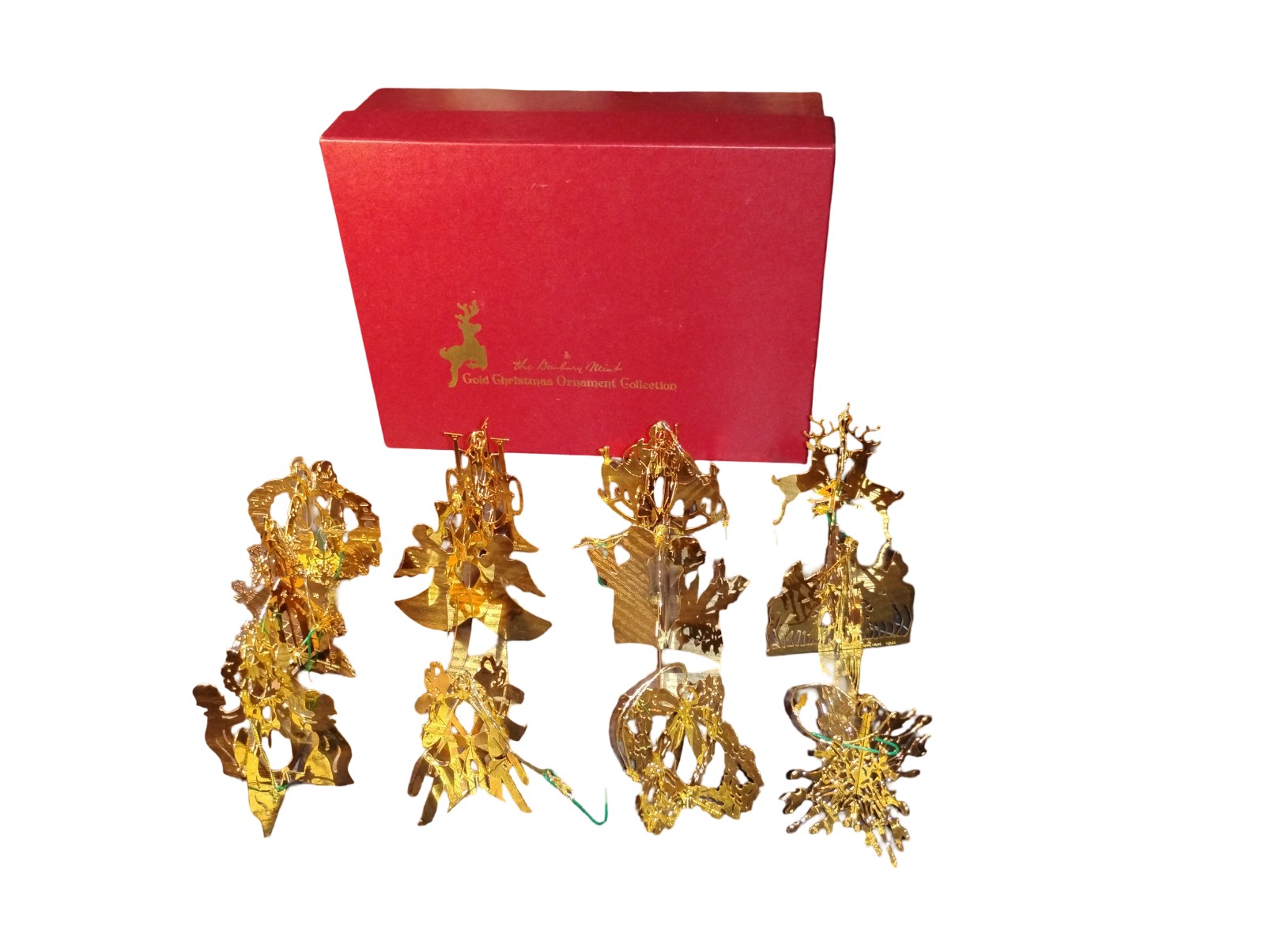 1981 Danbury Mint Christmas Ornament Collection Set Of 12 Please Read Descr